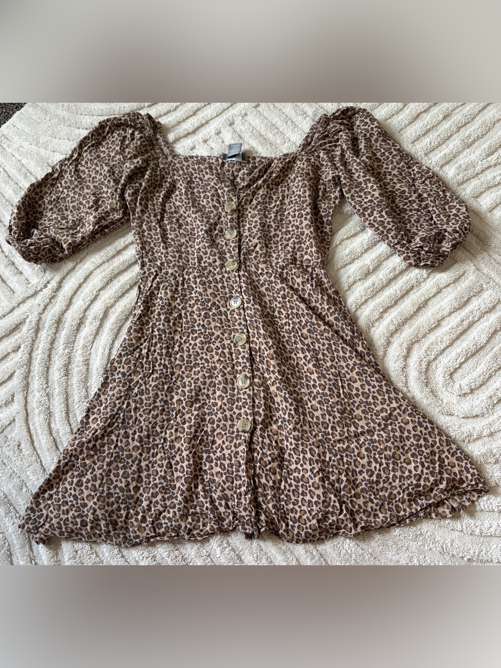angie leopard print dress